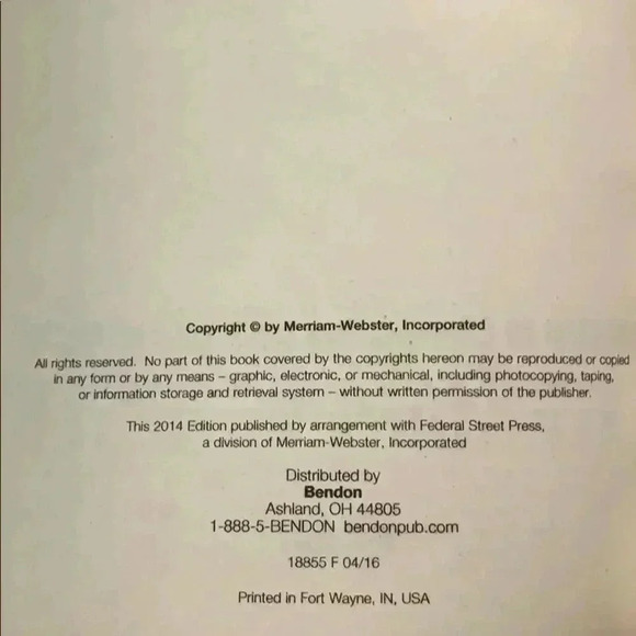 Webster’s Dictionary & Thesaurus -English Language - Picture 3 of 4